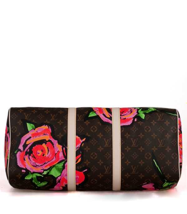 High Quality Louis Vuitton Monogram Roses Canvas Keepall 50 M48605